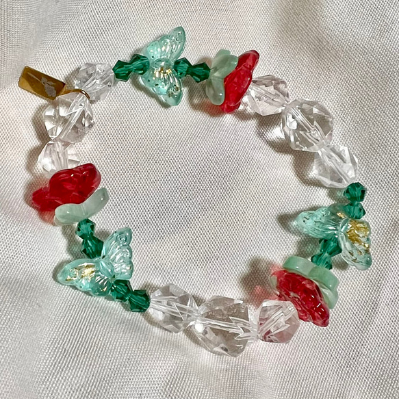 愛していますのブレスレット｜硝子の三本薔薇 1枚目の画像