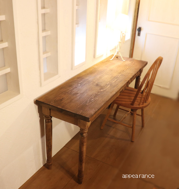 ろくろ脚テーブル古家具ビンテージ家具