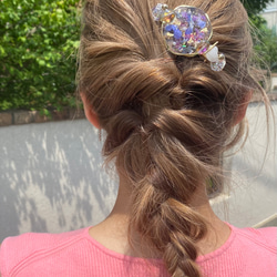 明日も爽やかに 押し花 レジンアクセサリー ヘアクリップ 6枚目の画像