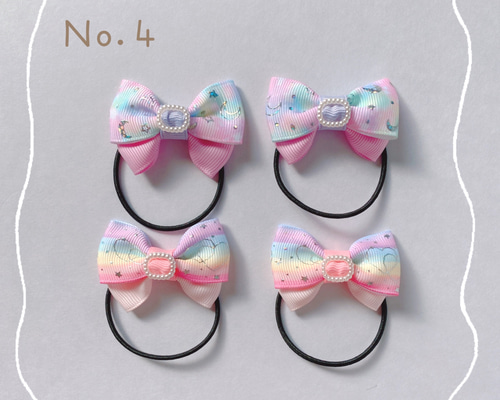 kids リボンのヘアゴム 【ゆめかわ】 ヘアゴム a_ruban 通販 14439937