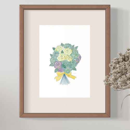 感謝の花(ポスター作品) 琳派のお花と抽象的図像 zingaro 村上隆 ポスター ED300 新品未開封 琳派