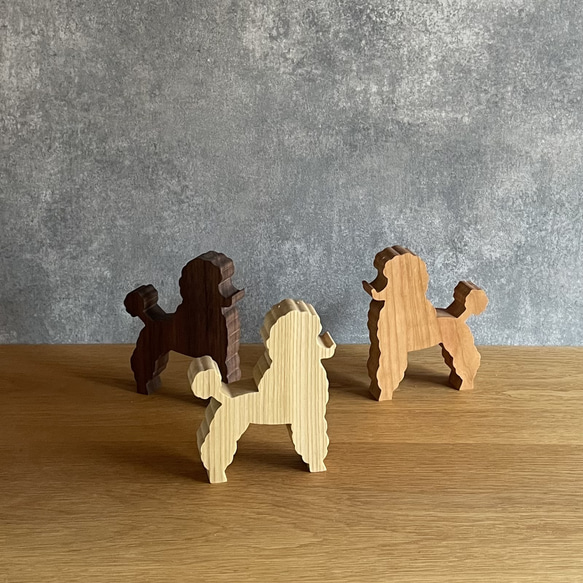 プードル オブジェ｜全3種類 犬 飾り 置物 ドッグ dog インテリア