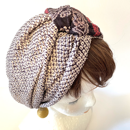 送料無料 着物 リメイク 総絞り 正絹 立体 クロス ふわふわ肉厚  