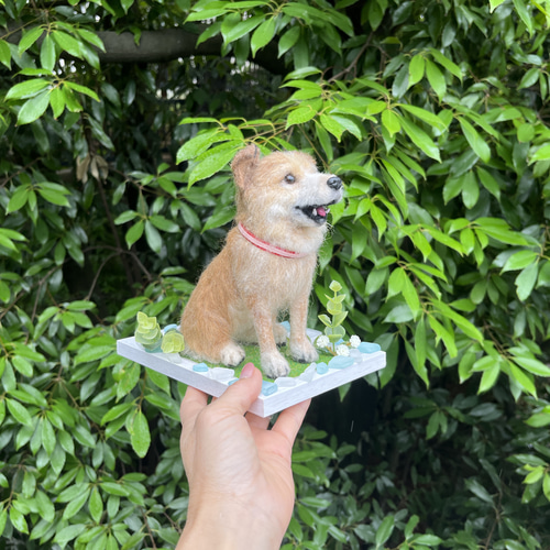 オーダー 羊毛フェルト ♡再現 mix犬♡ずっとそばに♡世界でたった一つ 