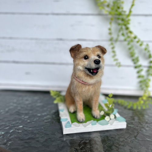 handmade 羊毛フェルト ☆ ミックス犬犬オーダー