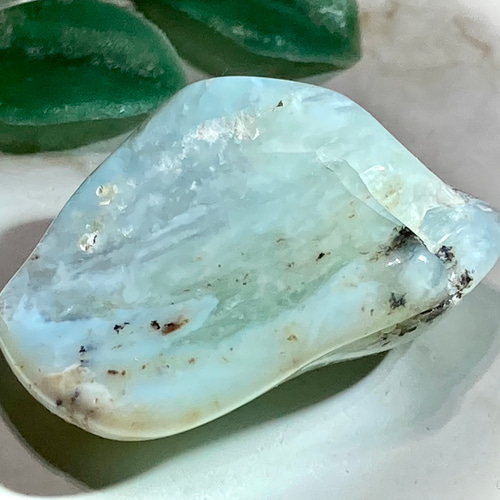 幸運を呼び込む✨ ブルー オパール 原石 タンブル 天然石 東洋占星術師