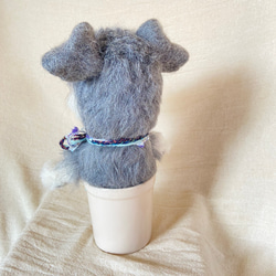 ミニチュアシュナウザー　犬　愛犬　羊毛フェルト　羊毛　プレゼント 6枚目の画像