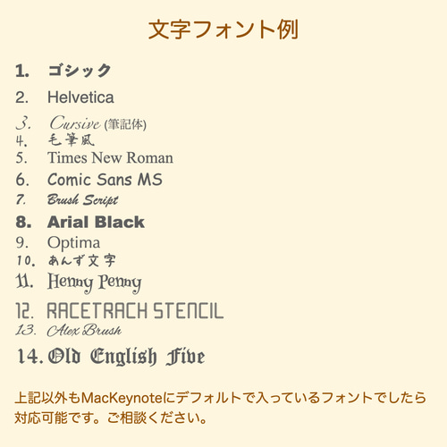 オーダーメイド アクリル刻印｜レザークラフト・ショップカード