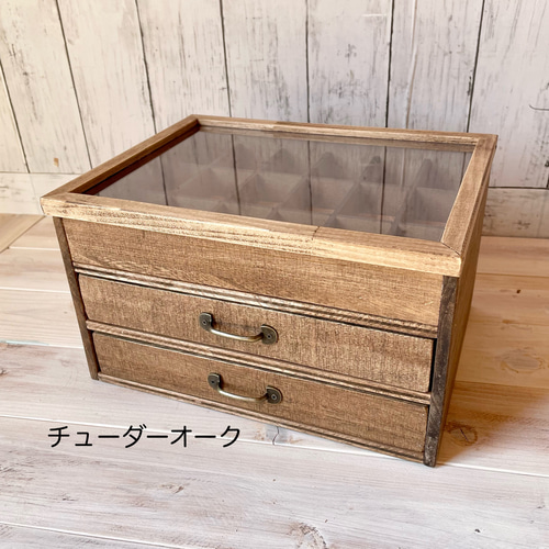 受注制作】☆標本箱風ケース☆アンティーク風ケース