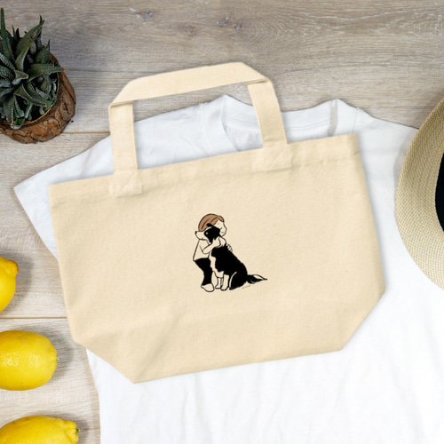 たこ焼き＆猫の刺繍トートバッグ｜大阪ご当地猫刺繍 トート
