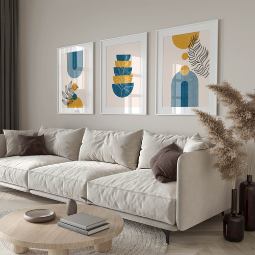 アートポスター 北欧風 幾何学模様 ボタニカル ミッドセンチュリー