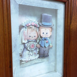 歐風立體紙雕、情人節、婚禮、我們結婚吧!、Paper Tole、Shadow Box、紙雕 第5張的照片