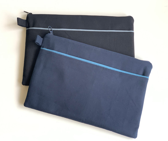 クラシック プレーン 多機能収納バッグ / iPad タブレット保護バッグ 3枚目の画像