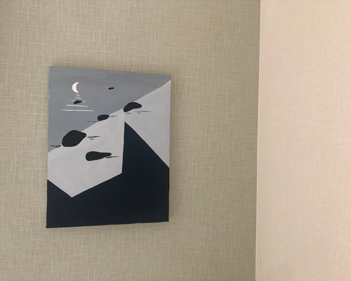 オキナワマリオット アクリル画 F6号 アクリル画・絵 《山》 キャンバス F6号 絵画 sango 通販