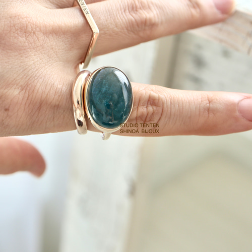 ✨インディゴライト トルマリン K10 リング✨ K10[インディゴライトのブルートルマリン]ring 指輪・リング STUDIO