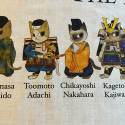 鎌倉殿の13猫 フルカラー手ぬぐい (剣道サイズ) 4枚目の画像