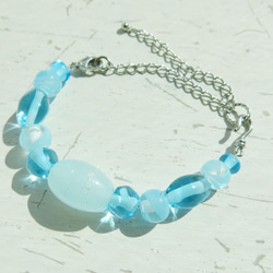 2way マスクバンド⇔ブレスレット（スカイブルー） 2枚目の画像