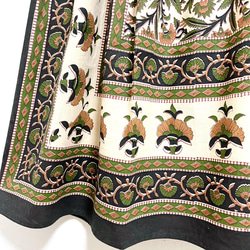 【新作】インド綿ギャザースカート ブラック 6枚目の画像