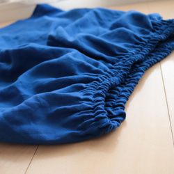 リネン１００％　美スタイル　ギャザースカート　【 color：舞踏会の夜 】 4枚目の画像