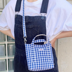 CANDY GINGHAM MINI BAG ( RED ) 6枚目の画像