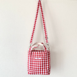 CANDY GINGHAM MINI BAG ( RED ) 4枚目の画像