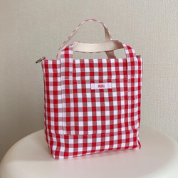 CANDY GINGHAM MINI BAG ( RED ) 1枚目の画像