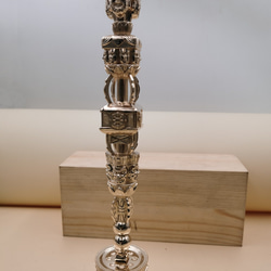 【修縁堂】仏教法器 法輪 輪宝 密教法具 チベット 真鍮製 11cm 6de14e21d1f08bb40779355234d30e