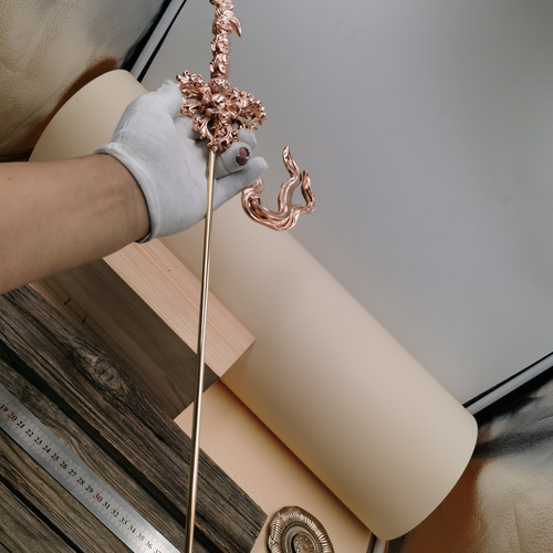 法器 蓮師天杖 仏教法具 紫銅製 60CM その他置物 りおん 通販 14443321