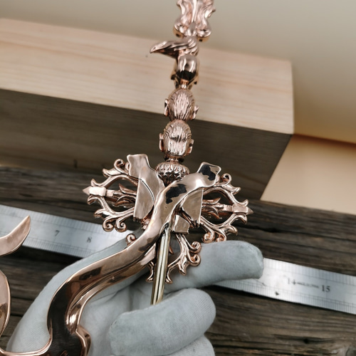 法器 蓮師天杖 仏教法具 紫銅製 60CM その他置物 りおん 通販 14443321