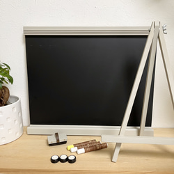 スタイリッシュ黒板セット　37サイズ　グレイッシュベージュ　磁石対応型 6枚目の画像