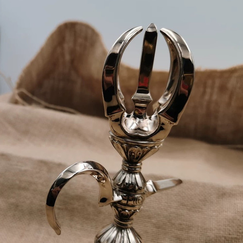 仏教美術 法器 五鈷金剛鉤 杵 青銅製 密教パワー 法具 19cm 仏教美術 法器 五鈷金剛鉤 杵 青銅製 密教パワー 法具 19cm
