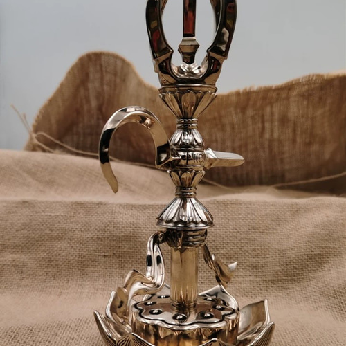 仏教美術 法器 五鈷金剛鉤 杵 青銅製 密教パワー 法具 19cm 仏教美術 法器 五鈷金剛鉤 杵 青銅製 密教パワー 法具 19cm