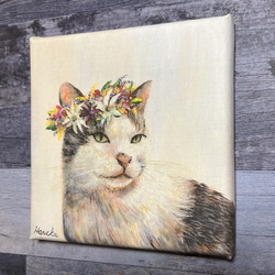 猫とお花のかんむり 2枚目の画像