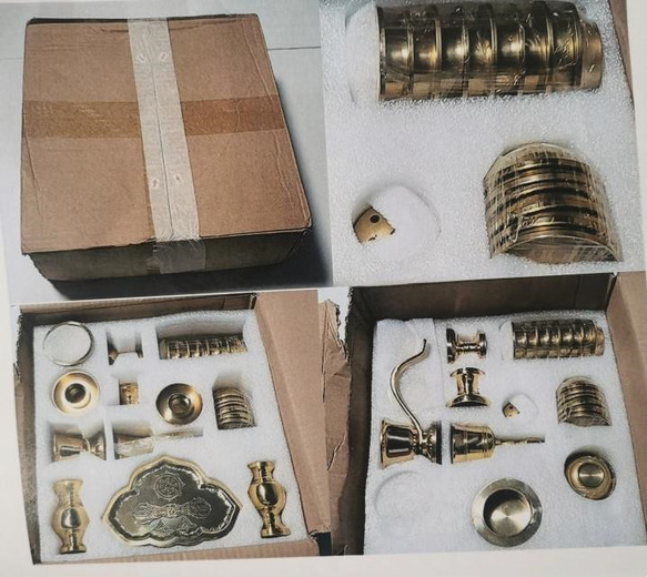 仏教美術 法器セット 真言宗 21点セット 密教法具 一面器 真鍮製