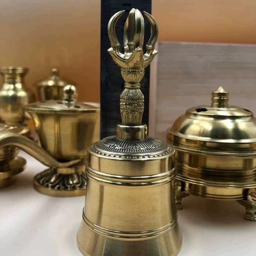 仏教美術 法器セット 真言宗 21点セット 密教法具 一面器 真鍮製 