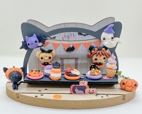 黒いちびくまちゃんとミニチュアのセット ed2f0bc651c04d17ff09c6bd6bf6e4