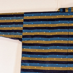 Creema限定　着物生地を使ったリバーシブルでも着れる半纏です。裏も表も絹生地で軽い。両方楽しめます。贈り物に! 11枚目の画像