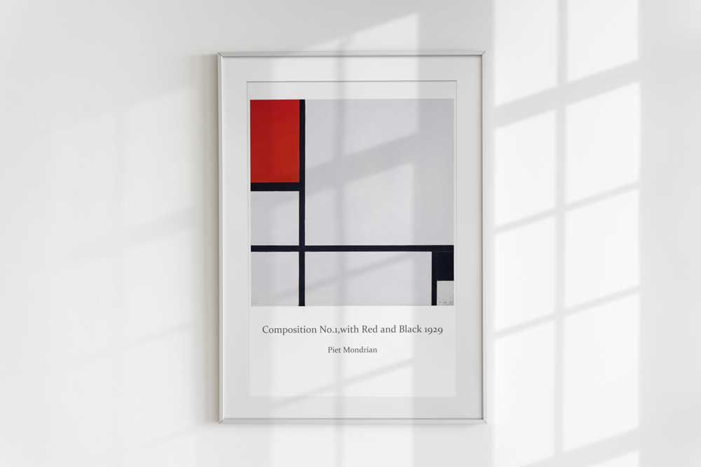 【額付き】モンドリアン アートポスター Picture インテリア II