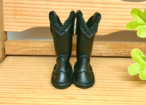 森き　ミニチュアウエスタンブーツ　miniature boots. 2枚目の画像
