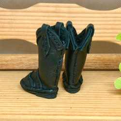 森き　ミニチュアウエスタンブーツ　miniature boots. 3枚目の画像