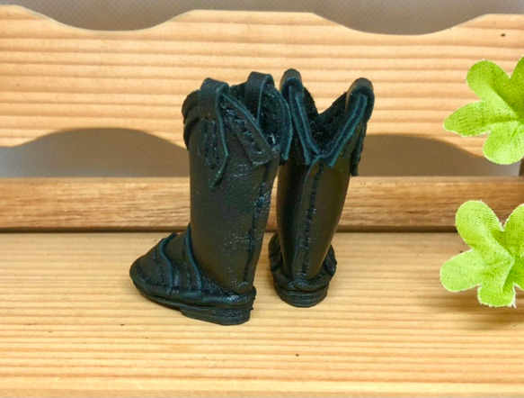 森き　ミニチュアウエスタンブーツ　miniature boots. 3枚目の画像