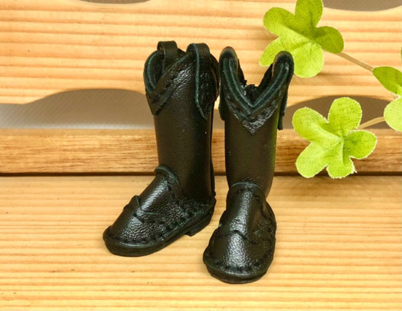 森き　ミニチュアウエスタンブーツ　miniature boots. 1枚目の画像