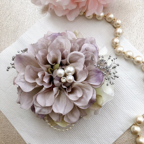 フラワーコサージュ 結婚式 入学式 卒業式 入園式 卒園式 2way 