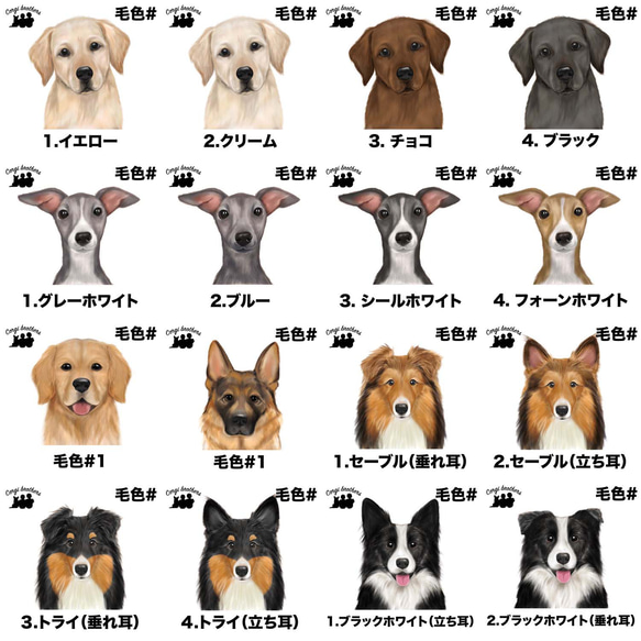 【 犬種選べる クリアスマホケース 】　水彩画風イラスト 毛色60種類以上　うちの子　犬　ペット　プレゼント 11枚目の画像