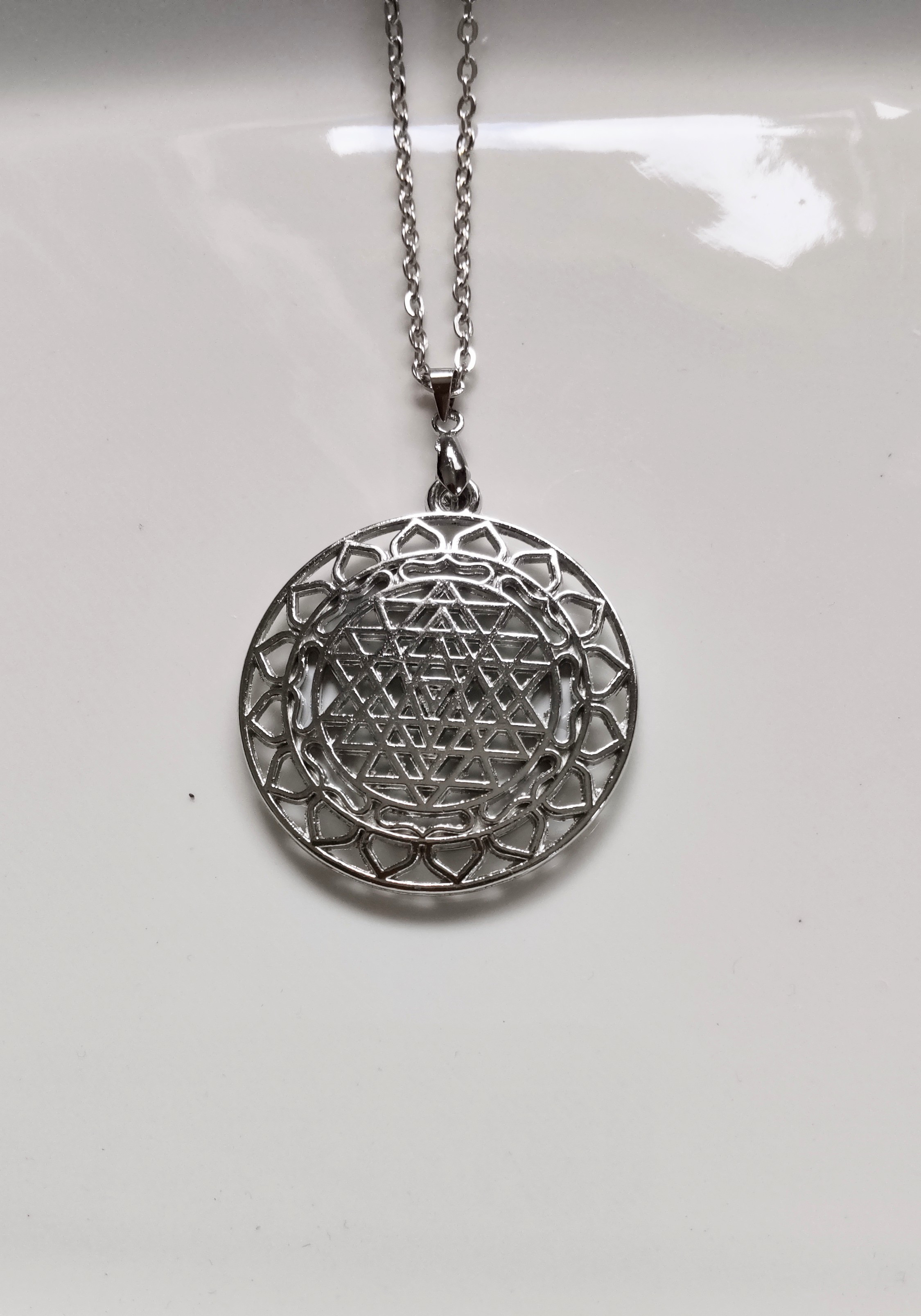 ｓ④  ミラーネックレス    鏡ネックレス