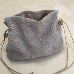 エアリーポシェット ミナペルホネン アネモネ カーキ ポシェット Haru