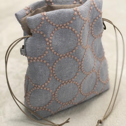 エアリーポシェット ミナペルホネン アネモネ カーキ ポシェット Haru