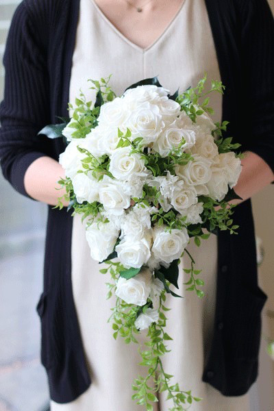 キャスケードブーケ&ブートニア