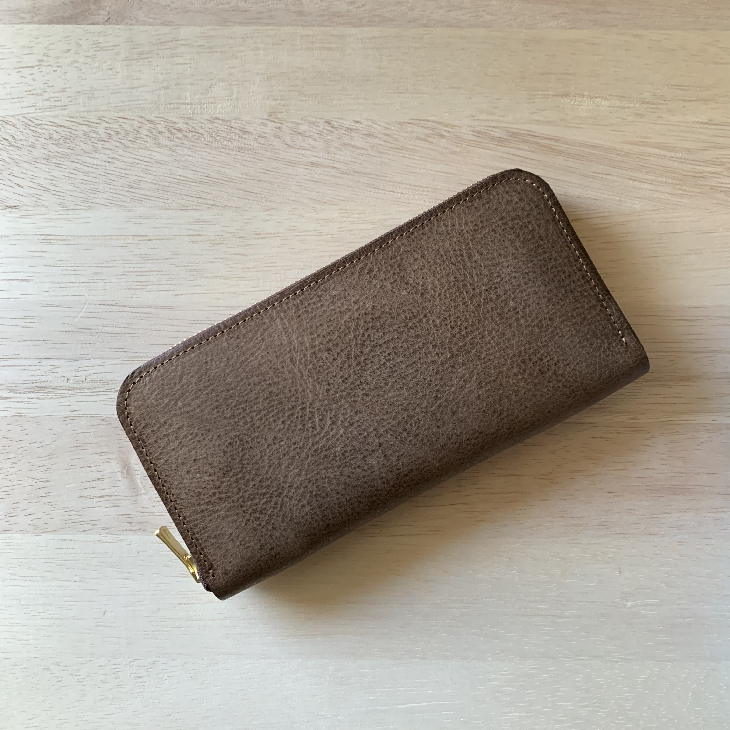 フルラウンドファスナー財布/色:モカ/オイルワックス