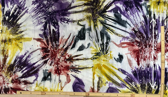 セール期間2/14-26 ガーナ・アフリカン絞り染め「花火 Fireworks」 2枚目の画像